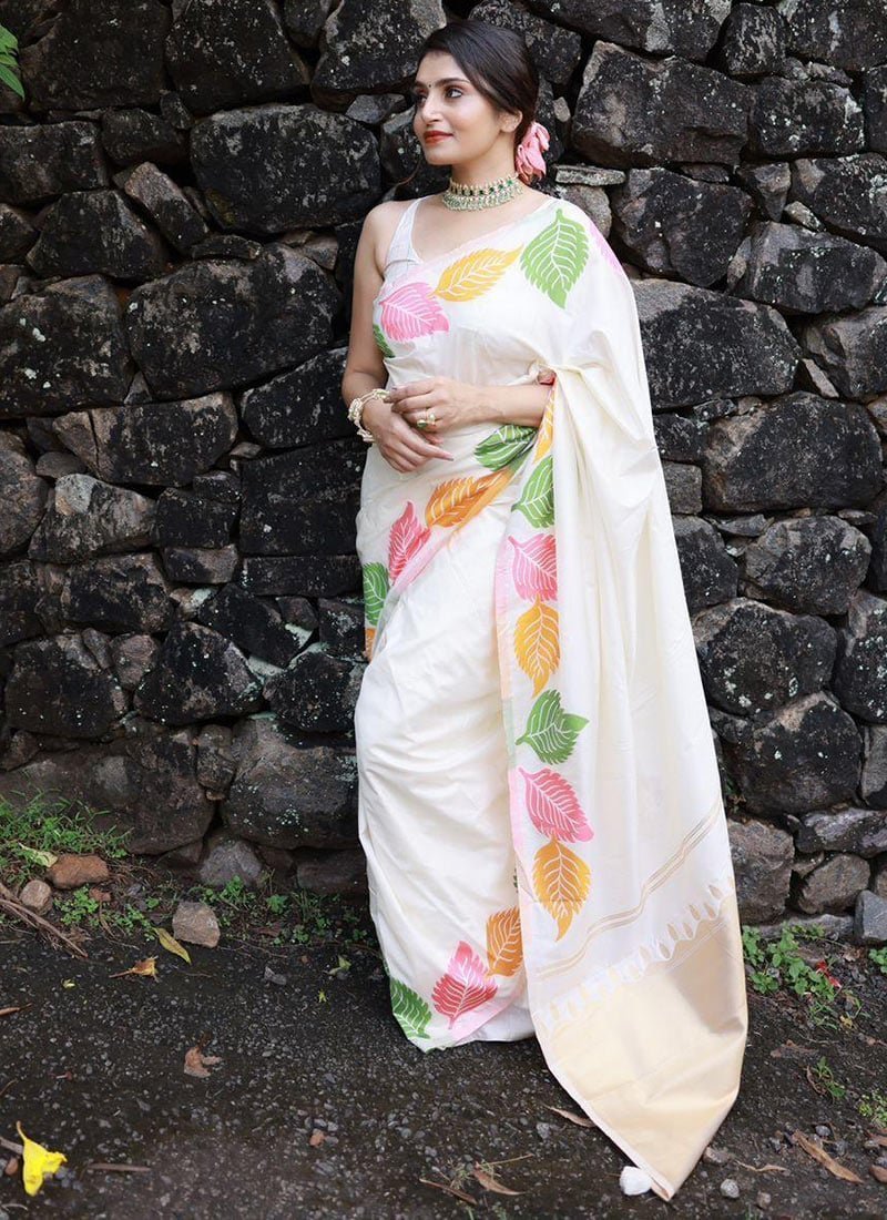 Pure Silk Woven Design Saree Festive Wear