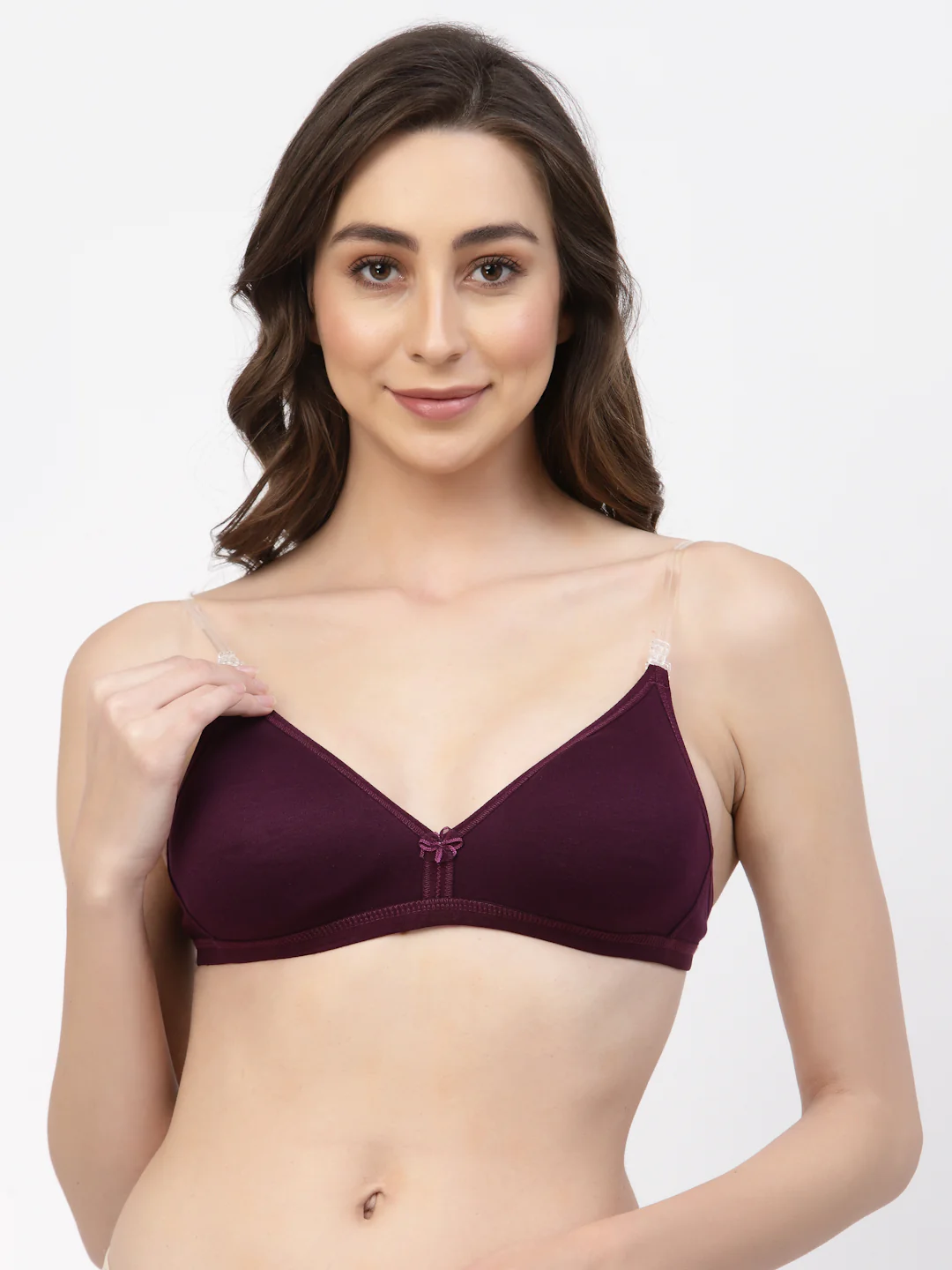 Women's Convertible Straps T-Shirt Bra Non Padded & Non-Wired Medium Coverage - Image 16