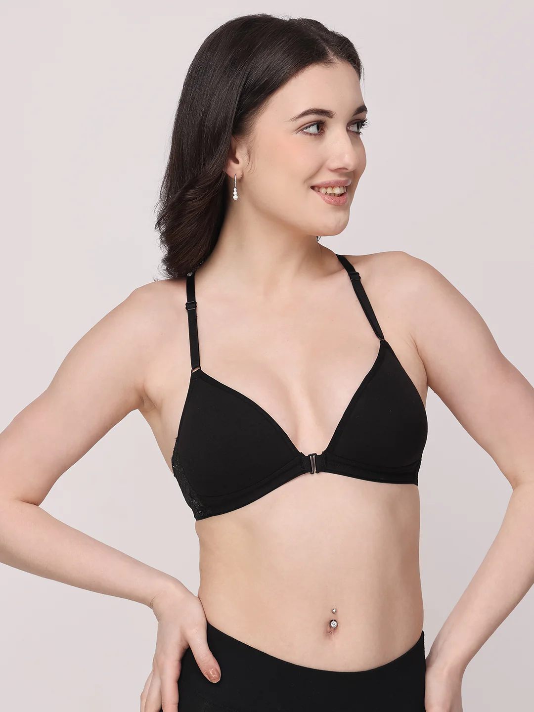 Non-Wired Lightly Padded Medium Coverage Women's Front-Open Bra - Image 23